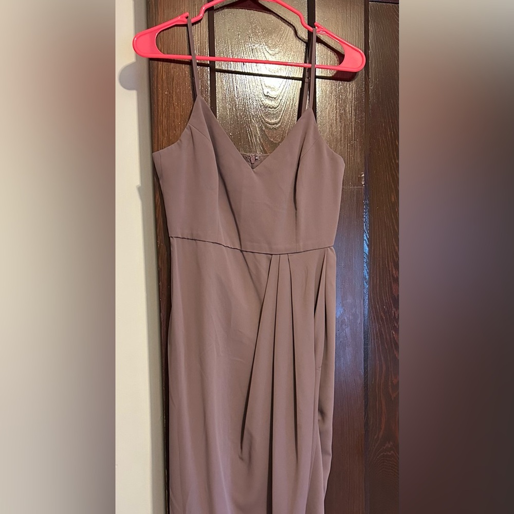 Lulu's Pink Small Strap Sheath Dress for Wedding Guest Size S